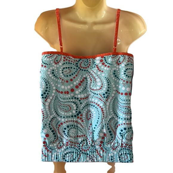 Lost Multicolor Print Cotton Top Woman Size Medium Fun Print Retro Y2K - Picture 3 of 9